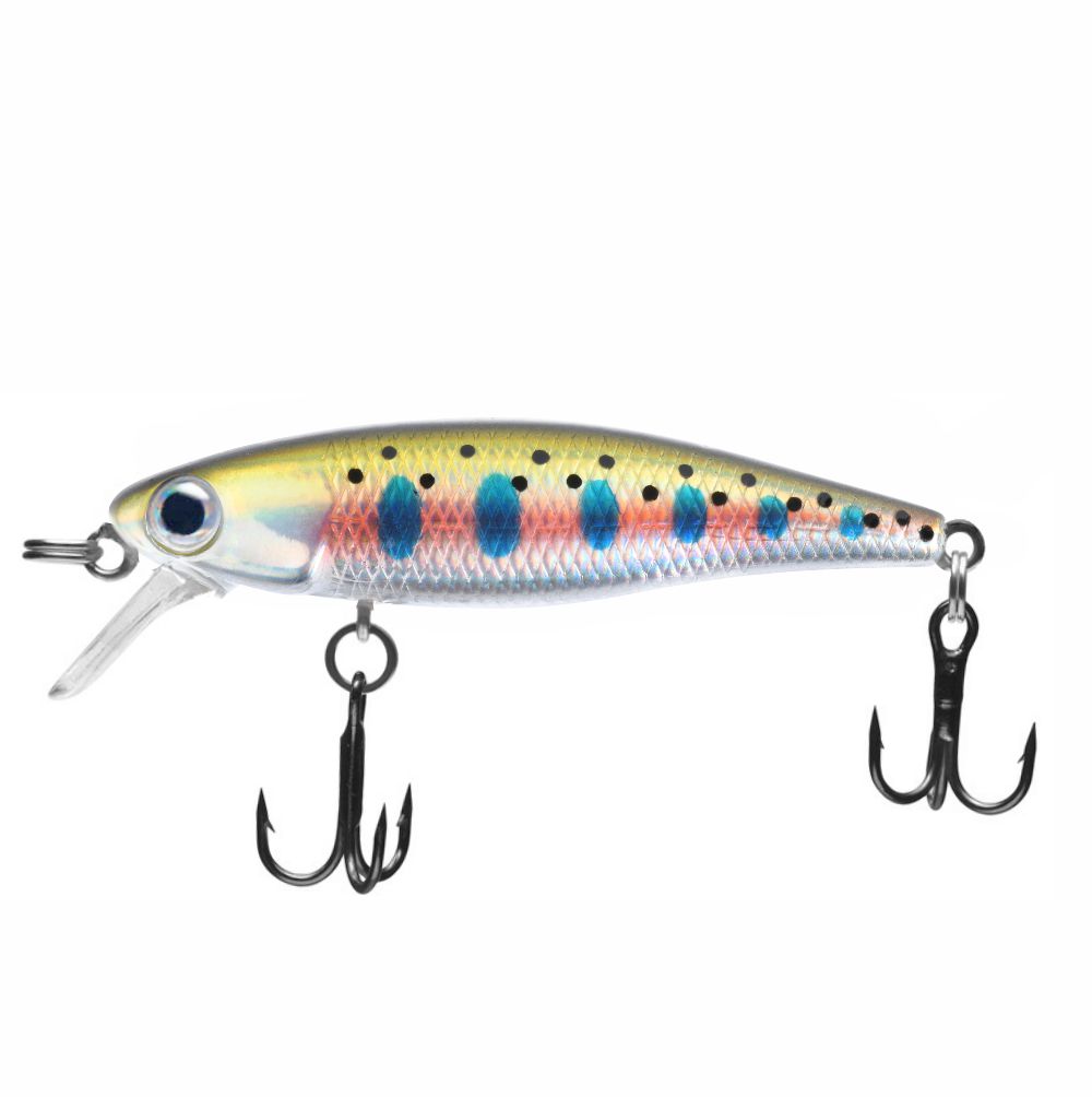 Colorful fishing lure with a white background