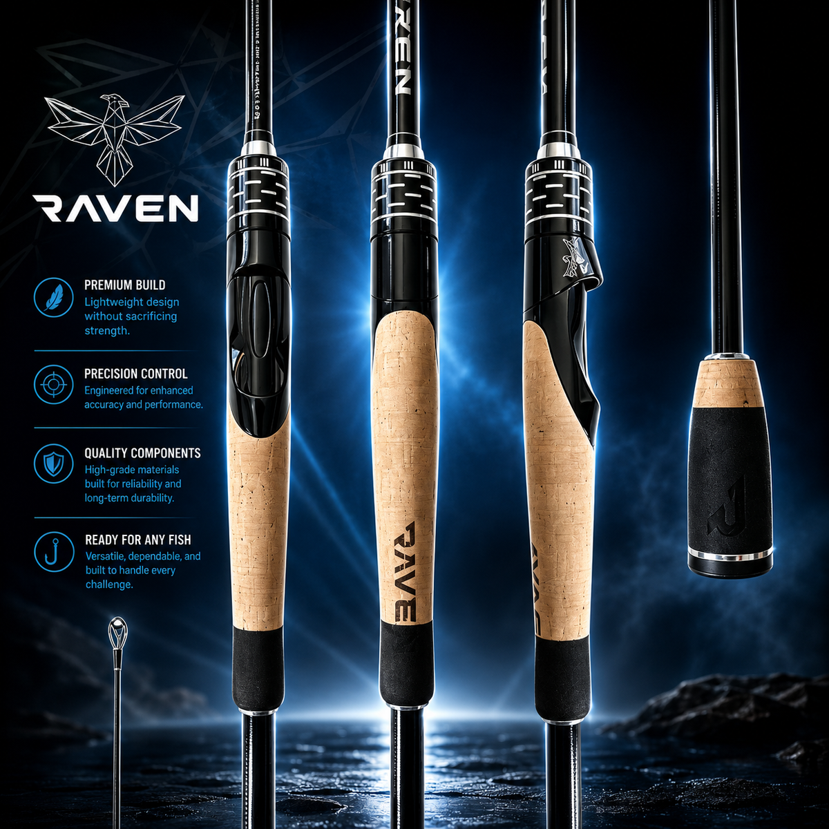Raven Fishing Rod