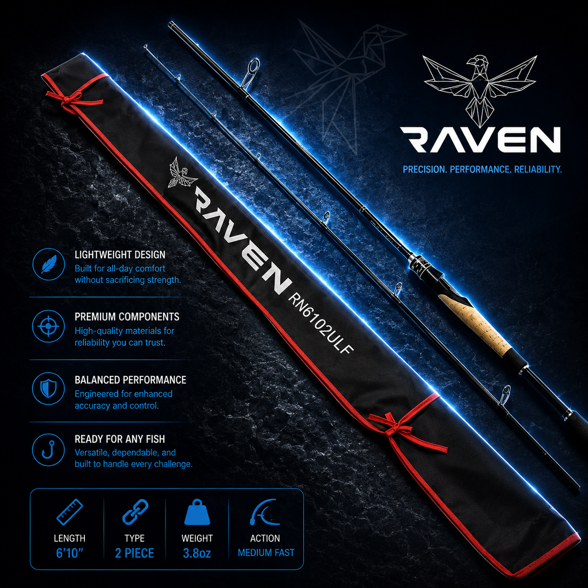 Raven Fishing Rod