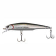 Fishing lure with a white and red body on a white background