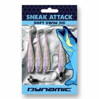 Paddle Tail, SNEAK ATTACK Swimbait (Rainbow Trout) 3 Dynamic Lures Walleye